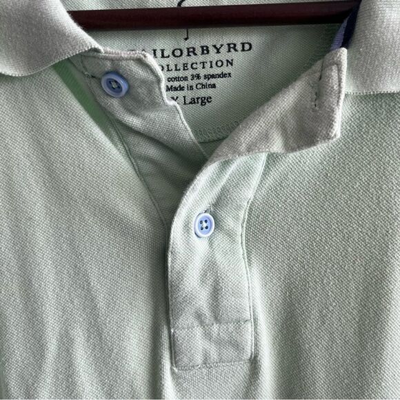 Men's Tailor Byrd Green Polo Shirt - Picture 6 of 7